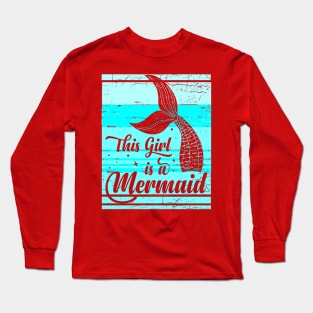 Girl Mermaid Long Sleeve T-Shirt
